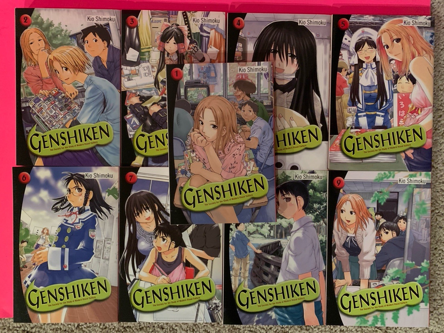 Lotto manga inglese Del Rey GENSHIKEN volume #1-9