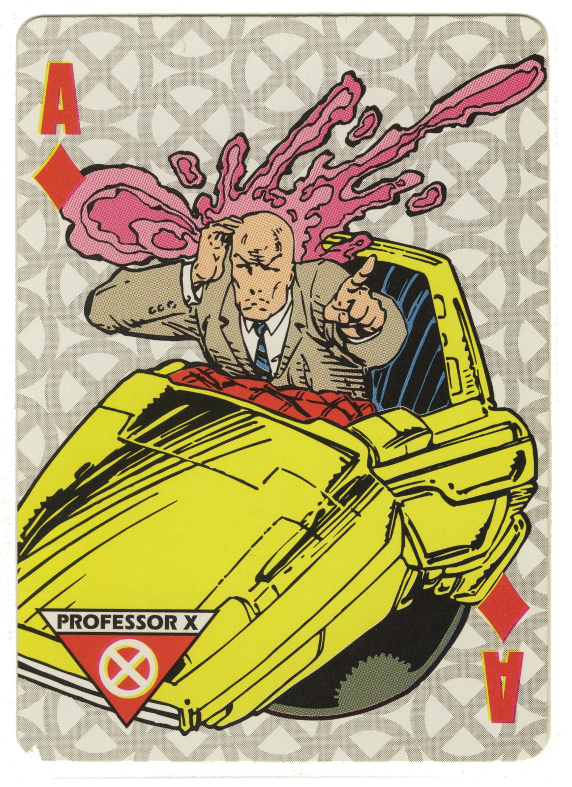 Ace of Diamonds, X-Men, 1993, Professor X, Marvel, carta da gioco single swap - quasi nuova