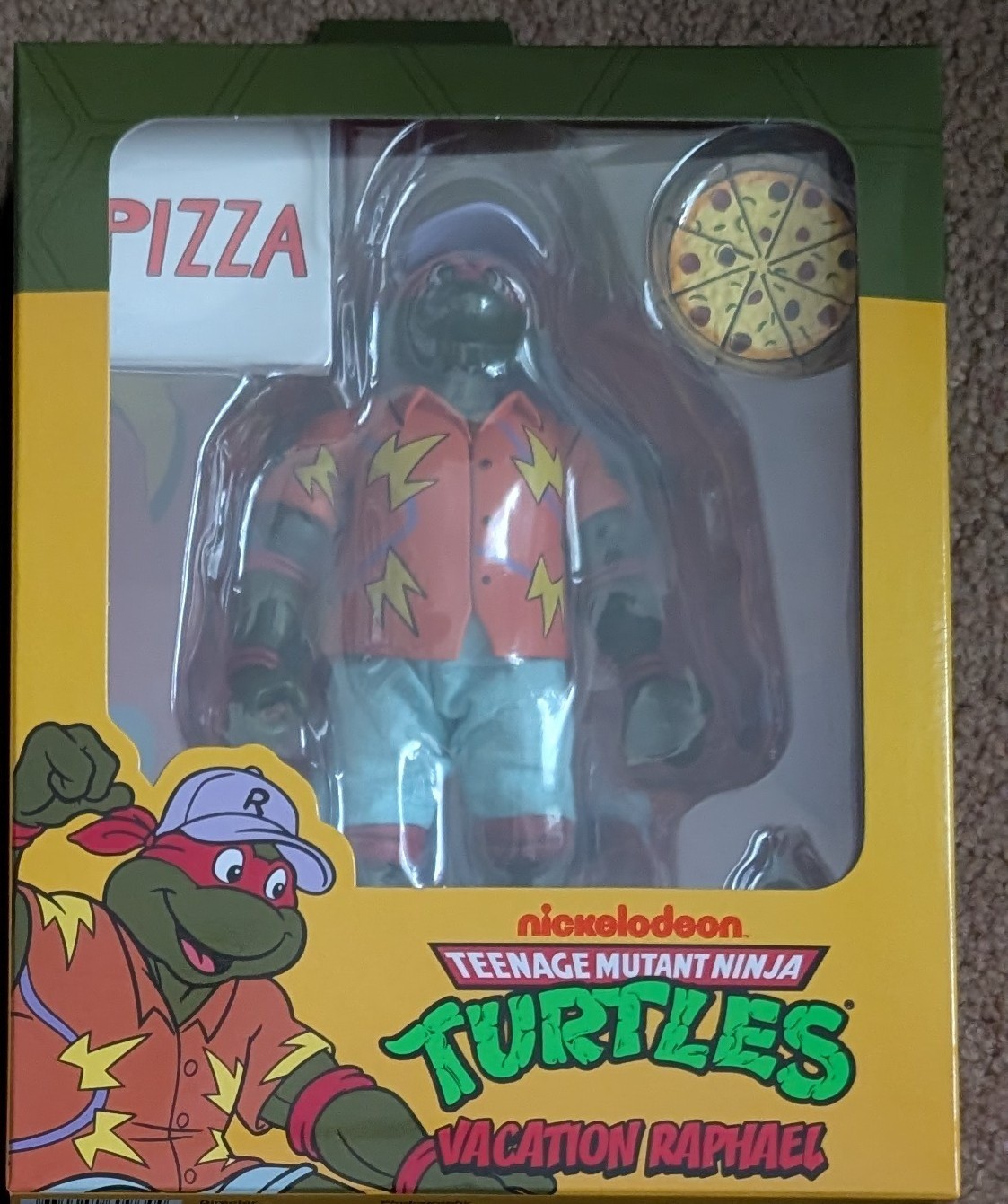 Modellino NECA Teenage Mutant Ninja Turtles Vacation Raphael 7" NUOVO