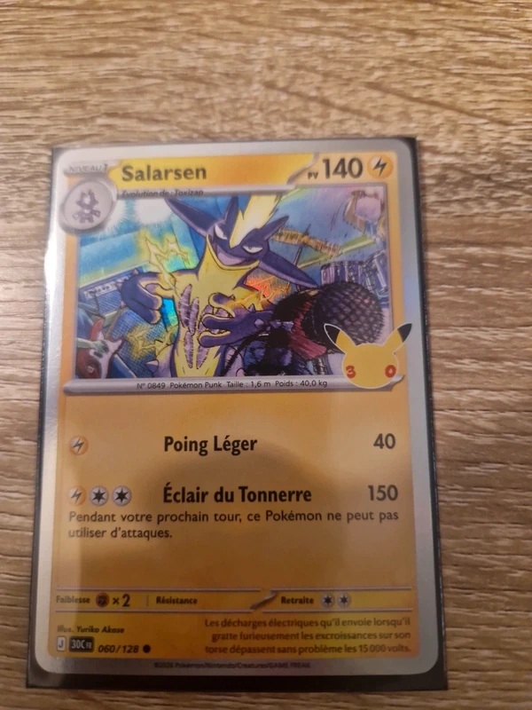 Salarsen holo 60/128 30ans pokemon