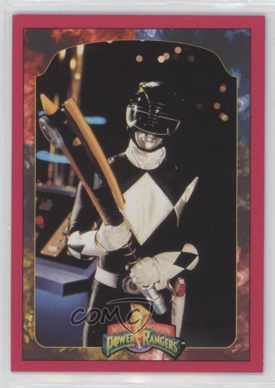 1994 Collect-A-Card Mighty Morphin Power Rangers Series 2 The Black Ranger e6j