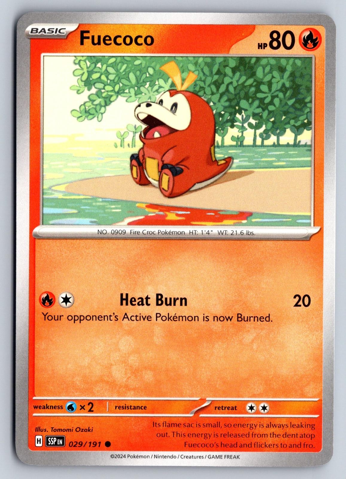 Fuecoco 029/191 Scintille Impurgenti Pokemon Ozaki