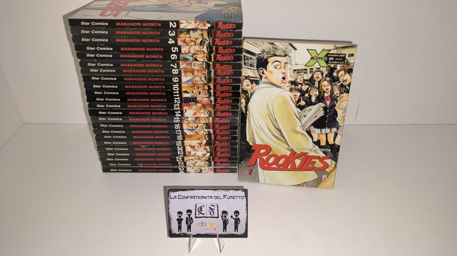 ROOKIES SERIE COMPLETA 1/24 STAR COMICS MANGA MASANORI MORITA