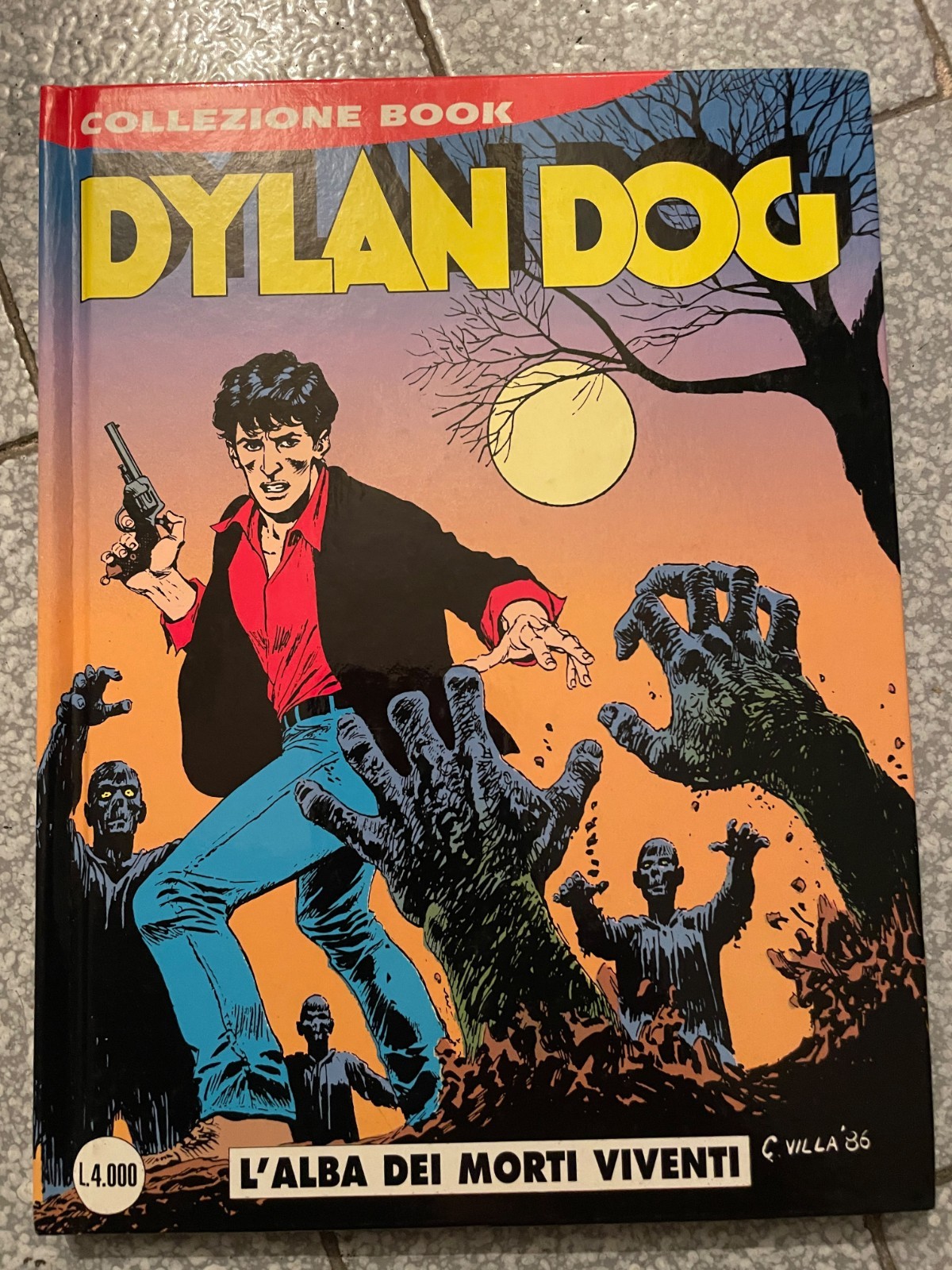 Dylan Dog L'alba dei morti viventi fumetto copertina rigida