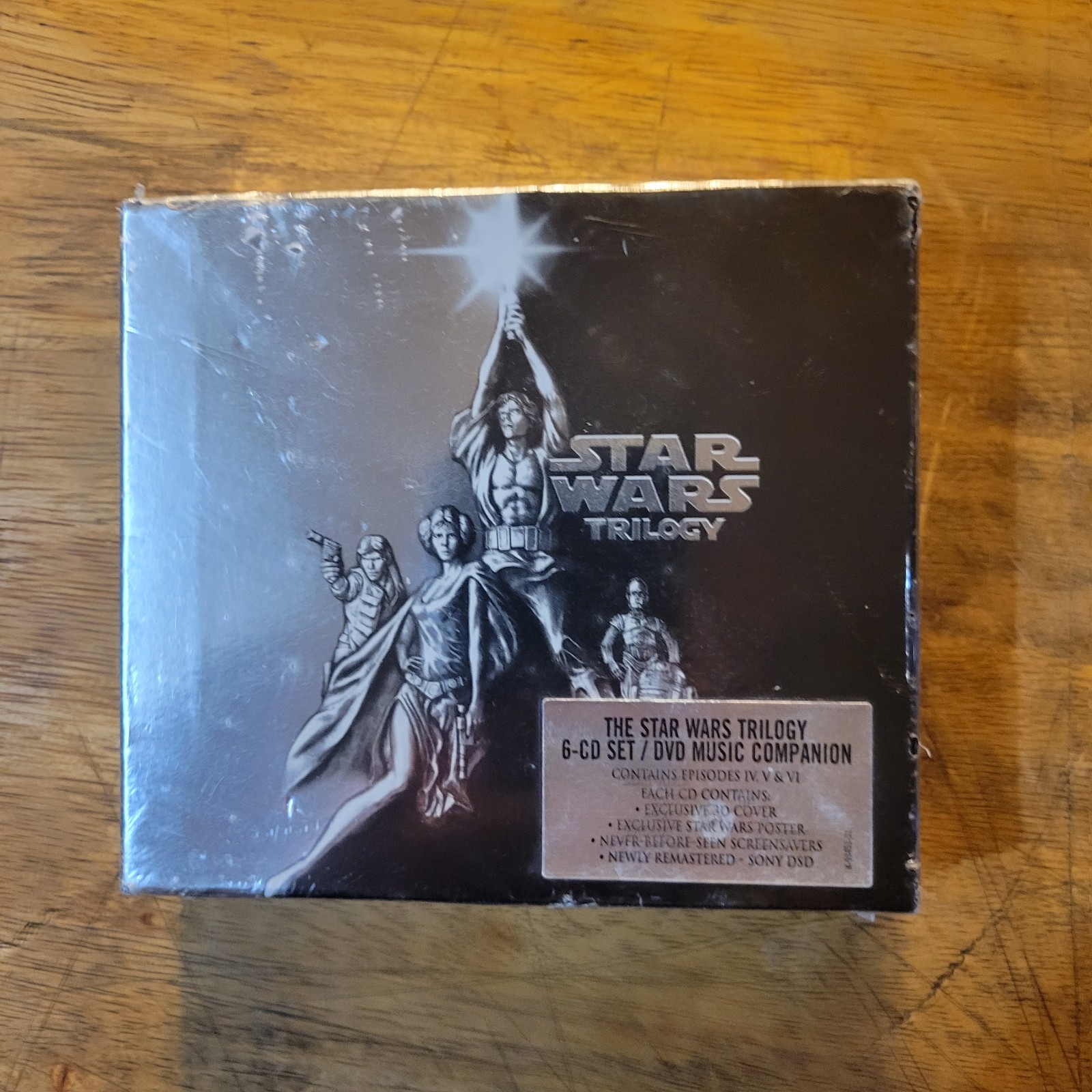 THE STAR WARS TRILOGY SEALED 6 CD BOX SET JOHN WILLIAMS MOVIE SOUNDTRACK SCORE
