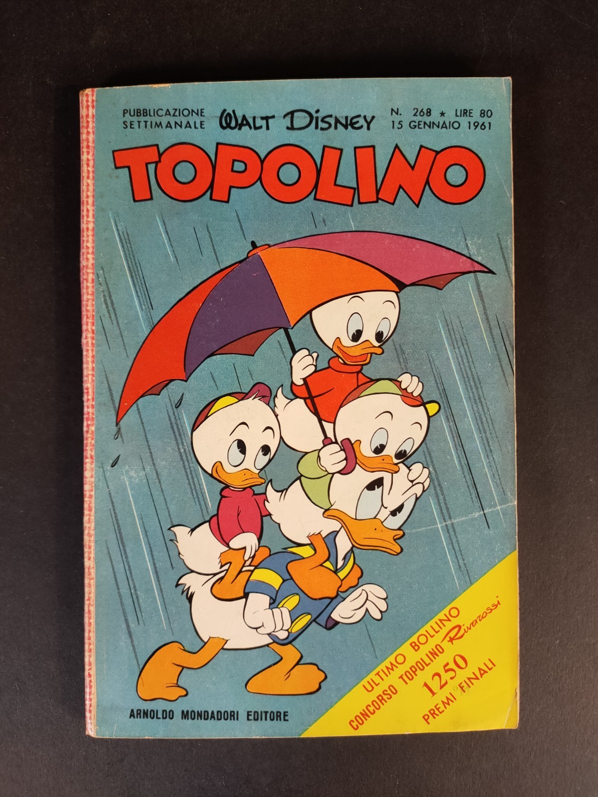 TOPOLINO LIBRETTO ORIGINALE CON FIGURINE N. 268   (cod.L32)