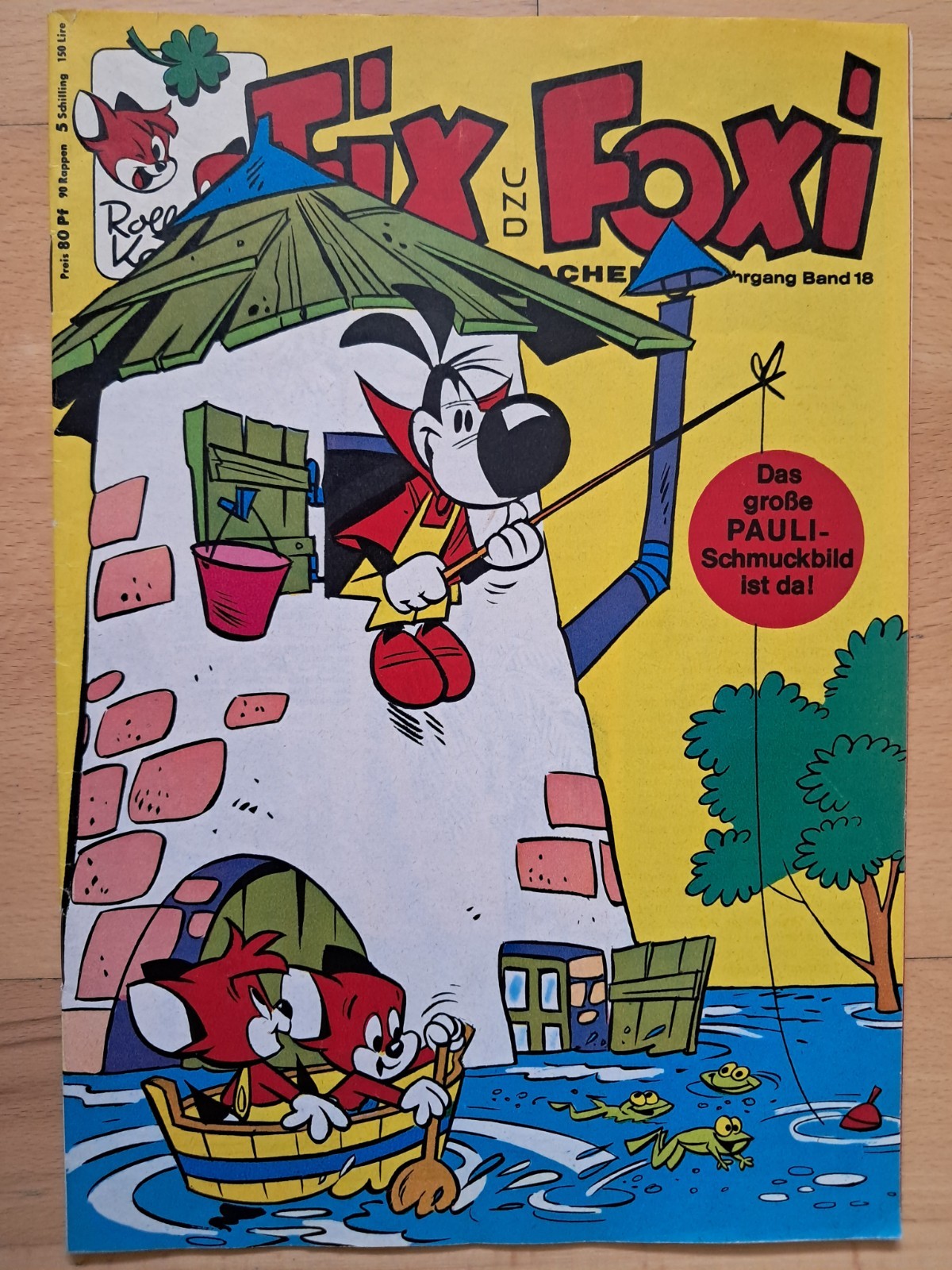 Fix + Foxi 16° anno n.18 del 1968 con pagine da collezione scheda FF - OTTIMO fumetto