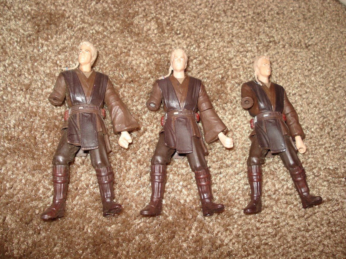 Personaggi Star Wars COLLECTABLES 3,75" "3-Anakin Skywalker" tutti mancanti braccio sinistro