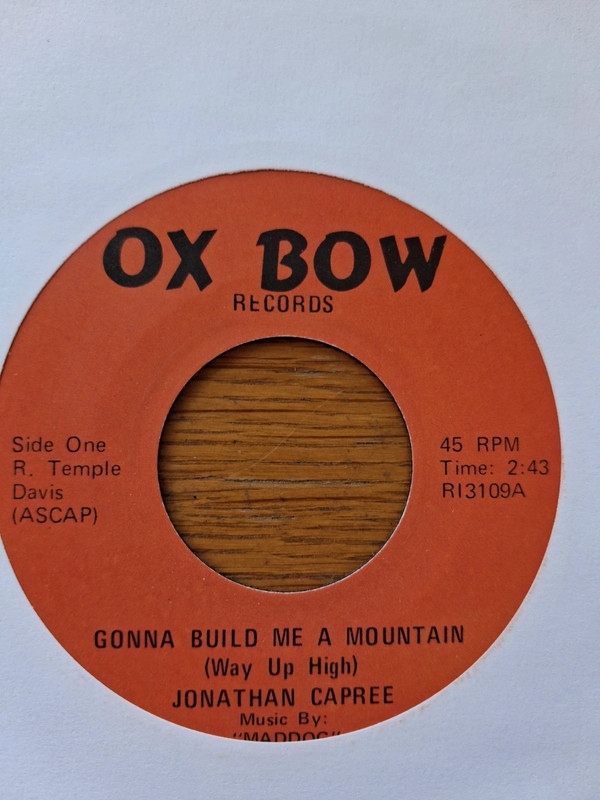 Northern Soul Jonathan Capree Gonna Build Me A Mountain  reissue