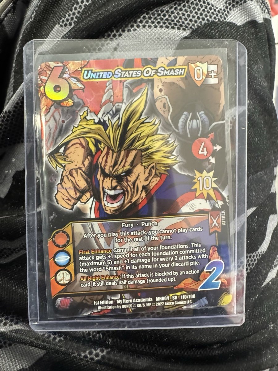 UniVersus My Hero Academia TCG 1a Edizione Stati Uniti di Smash MHA04 SR 110/108 NM
