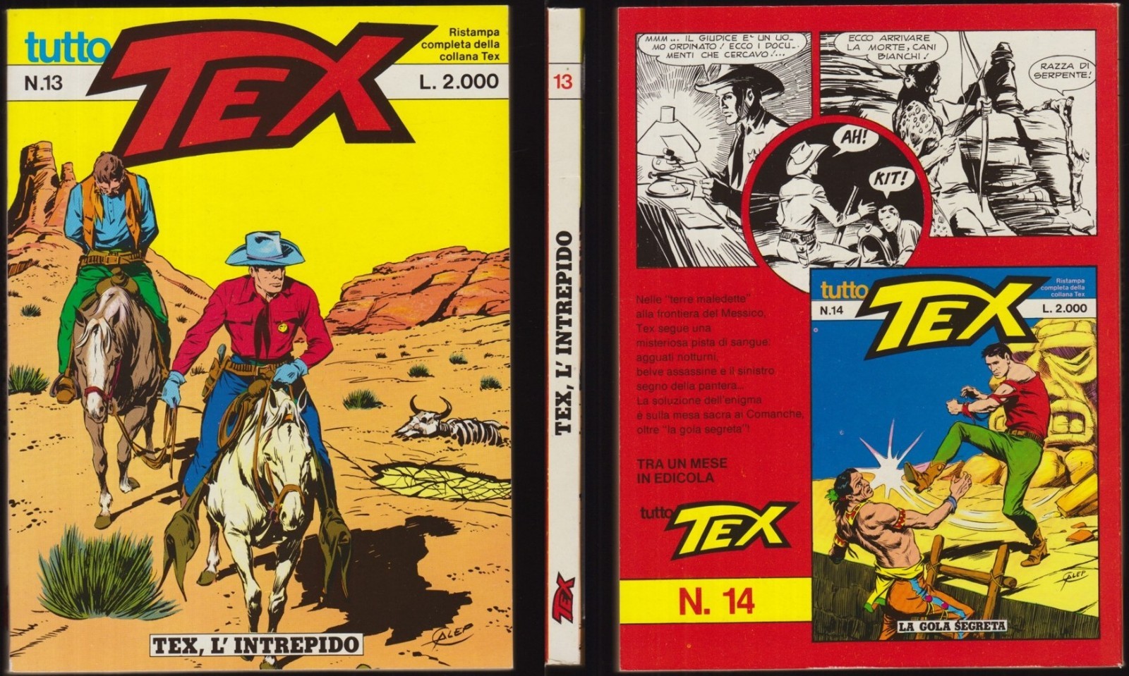 TUTTO TEX 13 TEX L' INTREPIDO - DICEMBRE 12/1986 "PERFETTO"