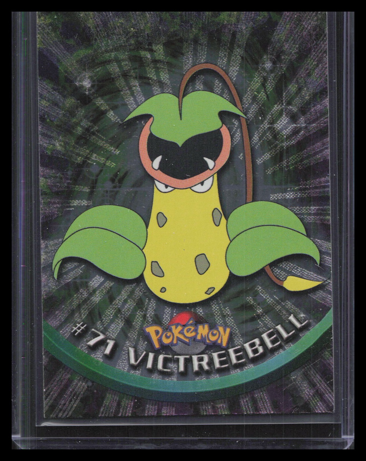 Victreebell Foil 1999 Topps Pokemon TV Series 1 #71 Black Topps Logo Foil