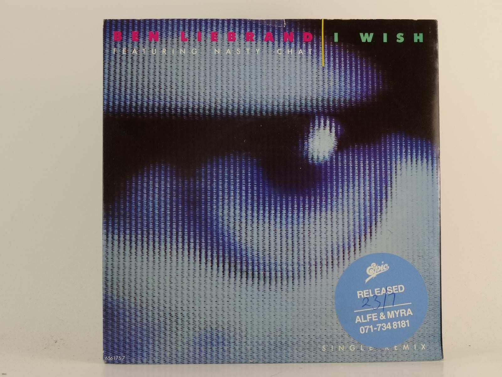 BEN LIEBRAND FT NASTY CHAT I WISH (87) 2 Track 7" Single including Picture Sleev