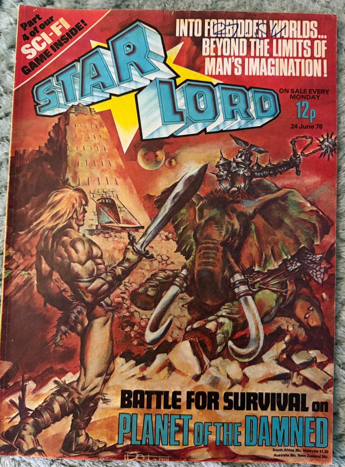 STARLORD COMIC IPC  1978 Issue 7 - Intact