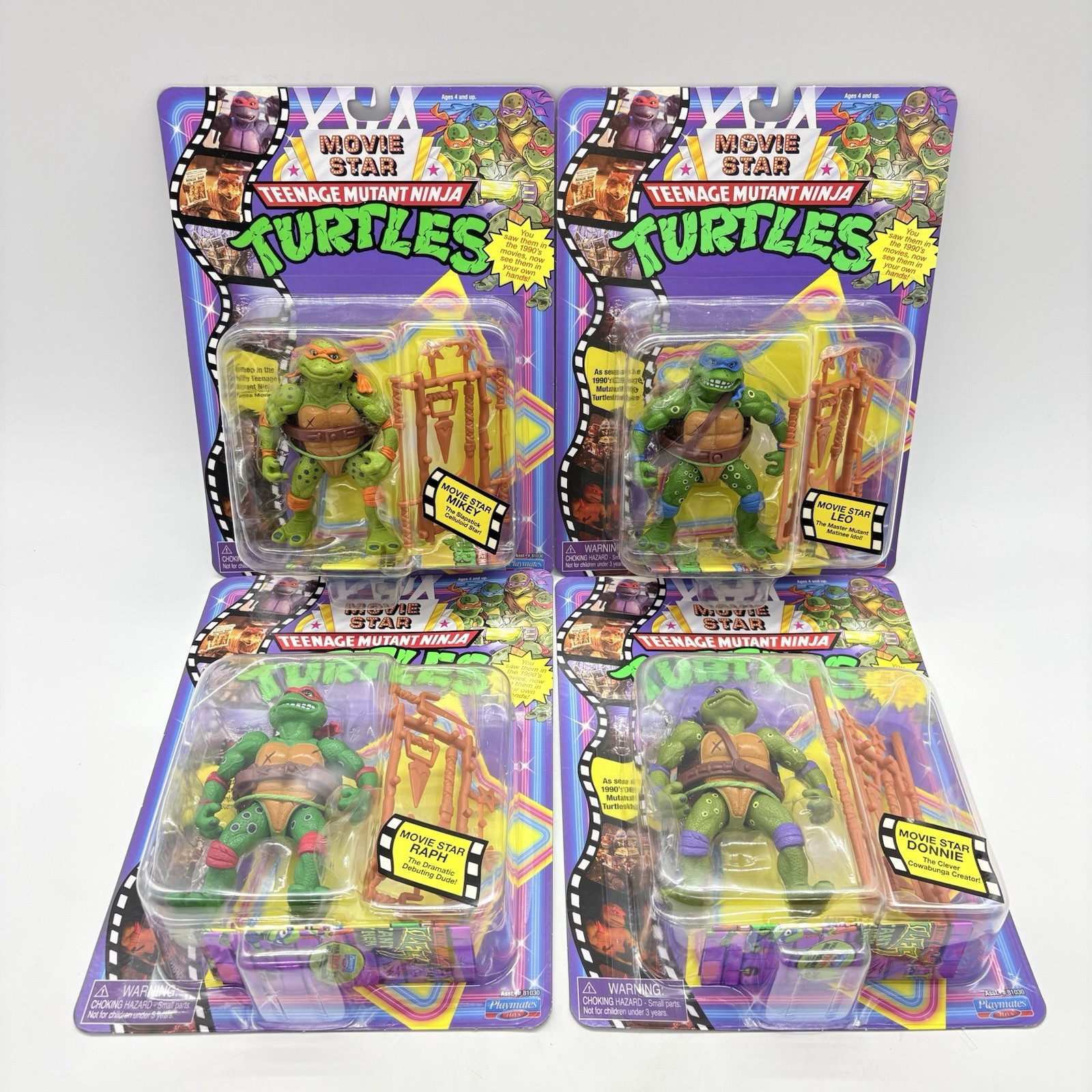 Teenage Mutant Ninja Turtles Movie Star TMNT Action Figure Lot Playmates 2023