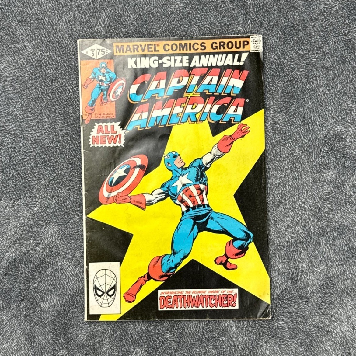 Captain America KingSize Annual 5 1981 Marvel Comics Deathwatcher prima apparizione