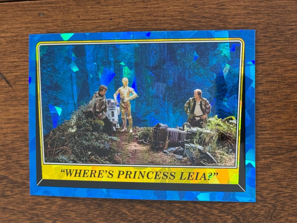 2023 Topps Chrome Sapphire Star Wars ROTJ "Where's Princess Leia" #178