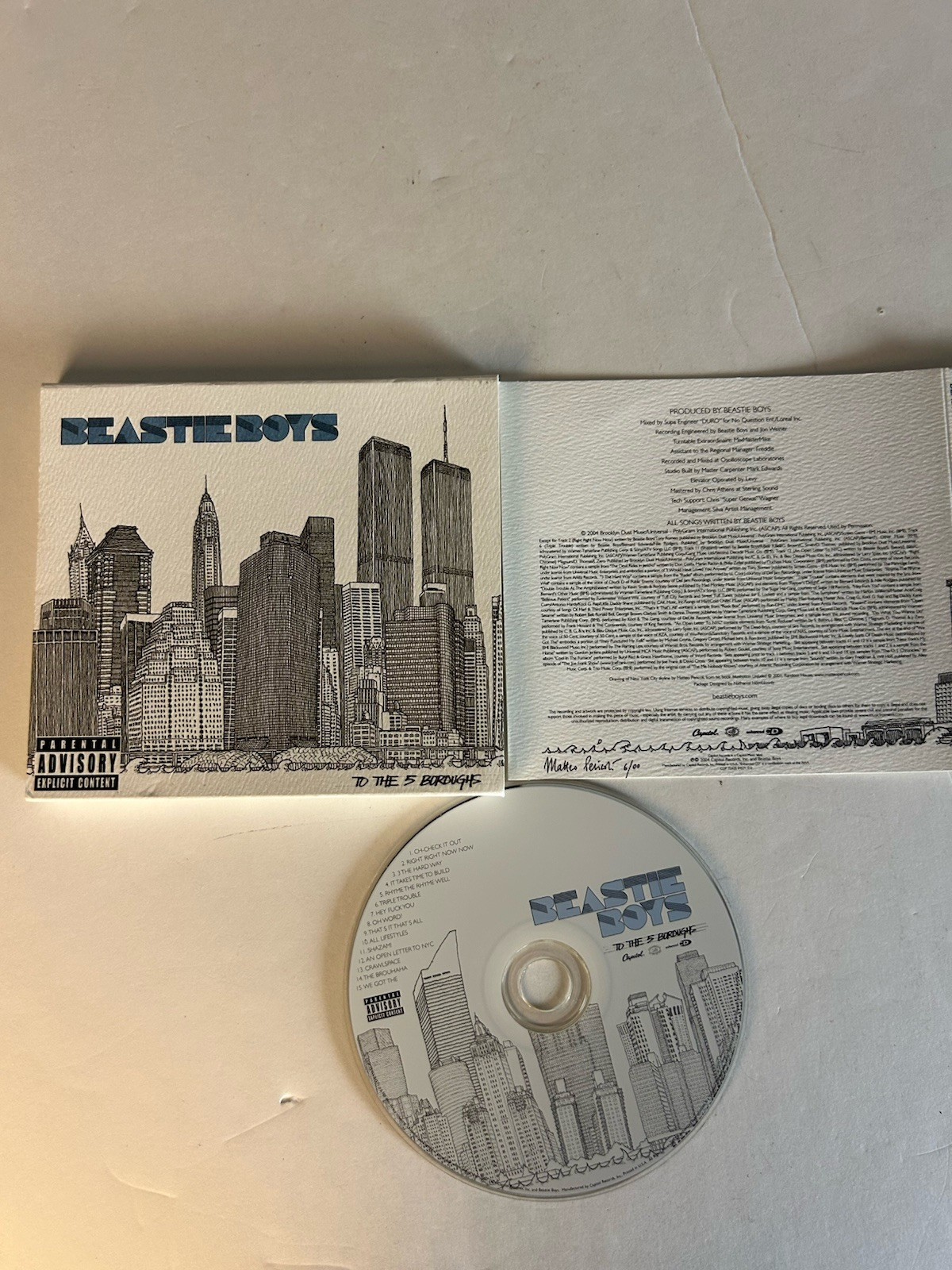 To the 5 Boroughs by Beastie Boys CD 15 Songs Check it Out Hey F You