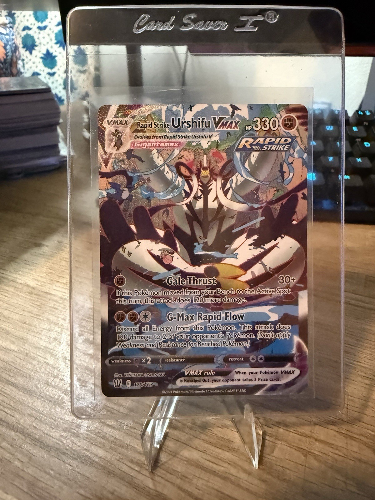 Rapid Strike Urshifu VMAX (Alternate Art Secret) 170/163: Battle Styles Holo