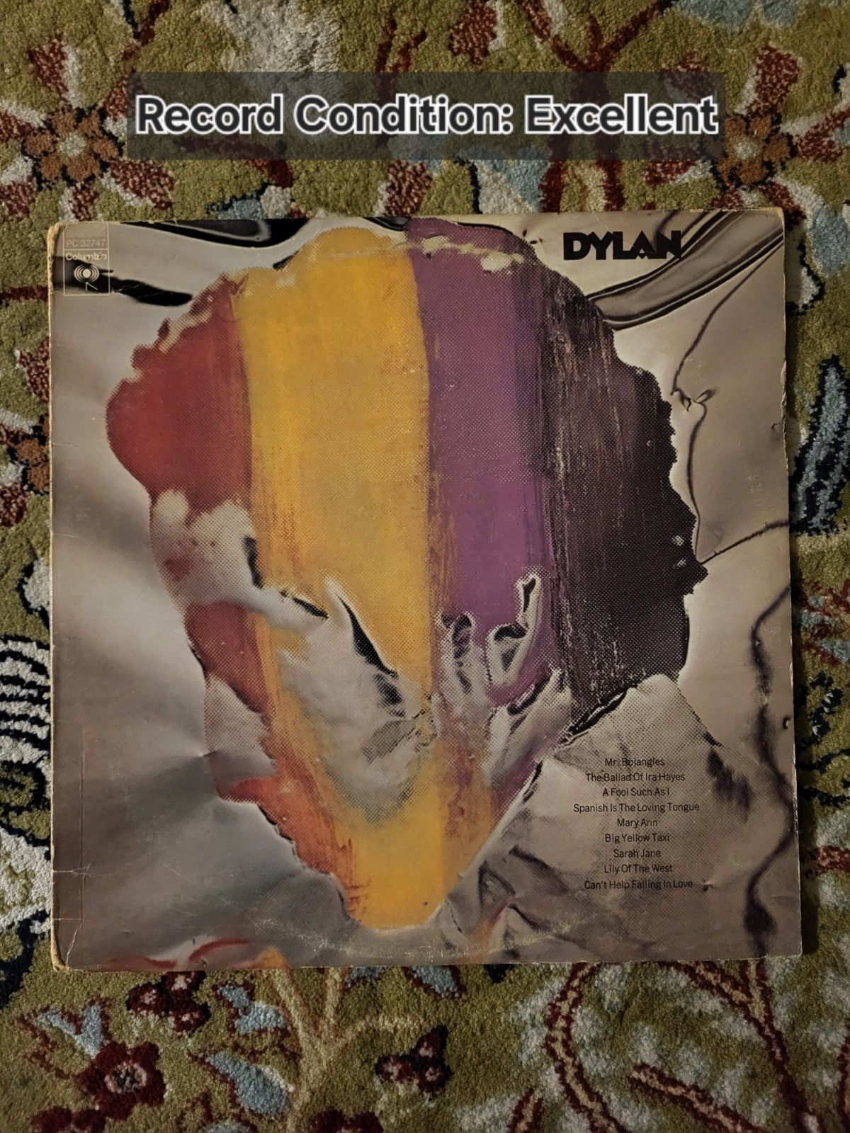 EXC Bob Dylan PC 32747 Stereo Columbia Records Vintage 1973 LP Vinyl