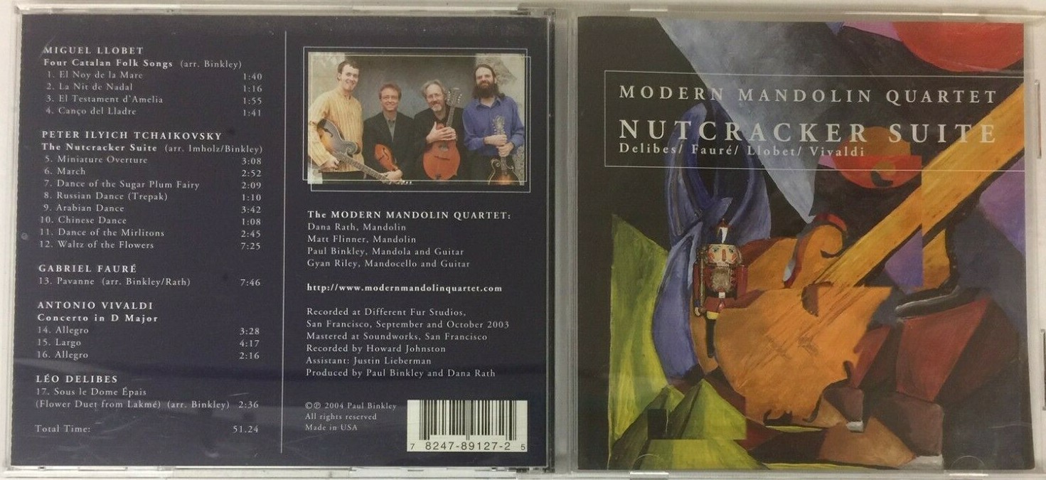 MODERN MANDOLIN QUARTET Nutcracker Suite AUDIO CD 2004 Very Good!