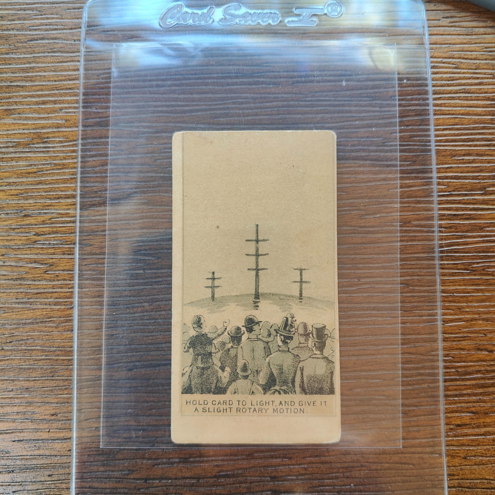 1889 Kinney Bros Magic Changing Cards N223 Power Lines STAMPA CORTA tenere alla luce