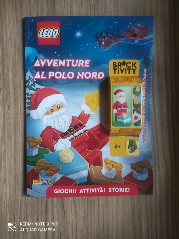 Magazine Lego "Avventure al Polo Nord" + Minifigures Babbo Natale