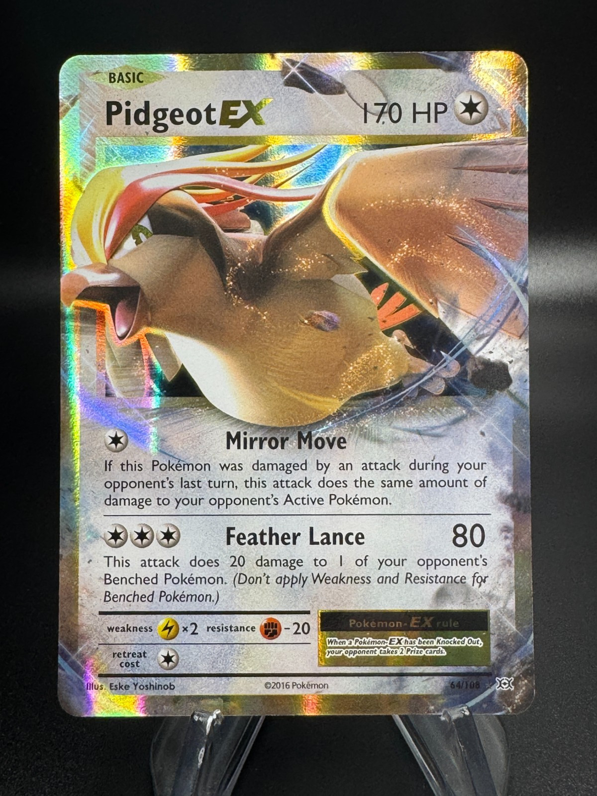 Pokemon XY Evoluzioni PIDGEOT EX Ultra Rara #64/108