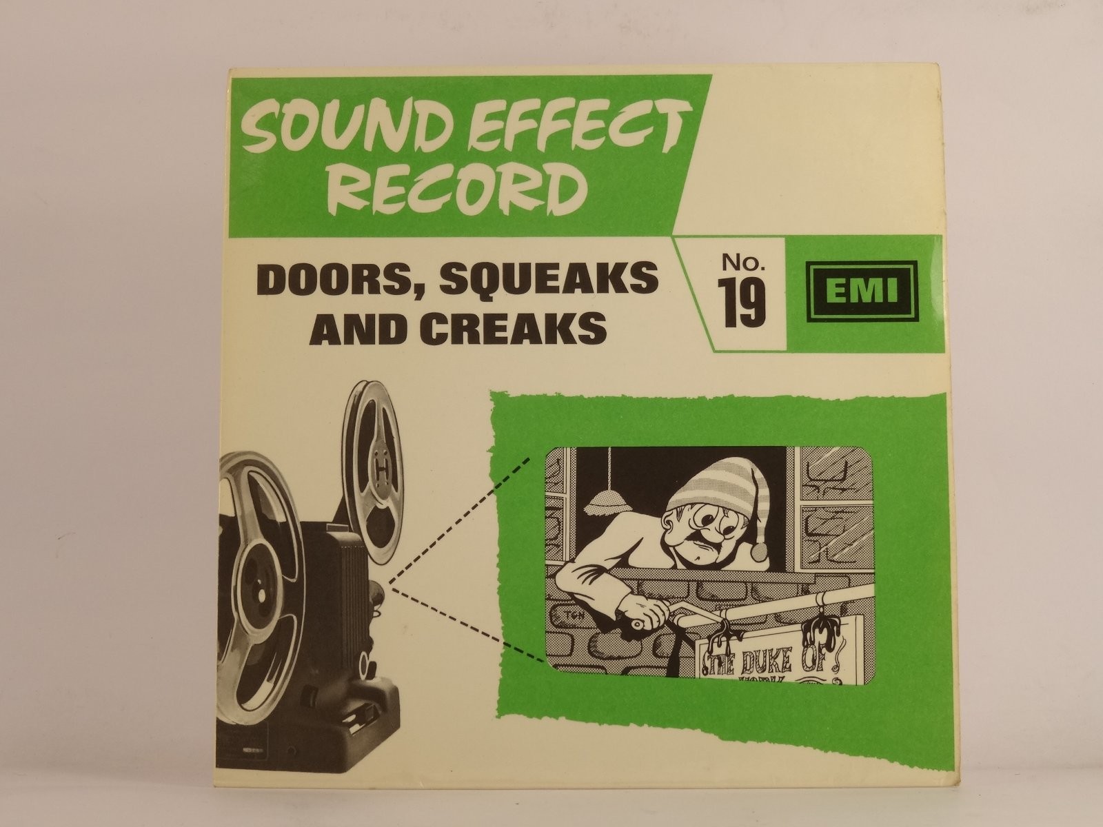 SOUND EFFECT RECORD NO.19 DOORS, SQUEAKS AND CREAKS (101) 9 Track 7" Single incl