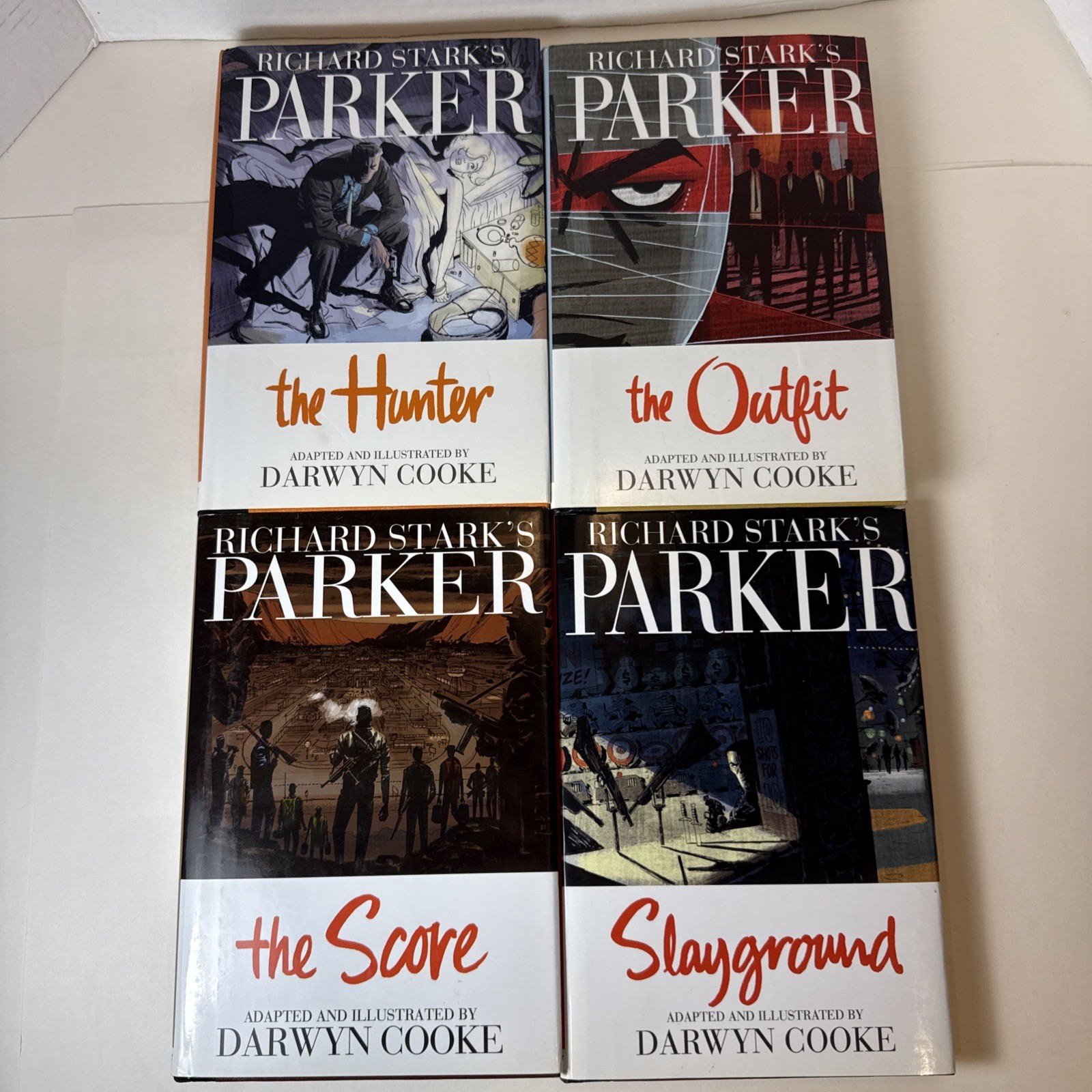 Richard Stark's PARKER Darwyn Cooke Books 1, 2, 3, 4 copertina rigida HC set completo IDW