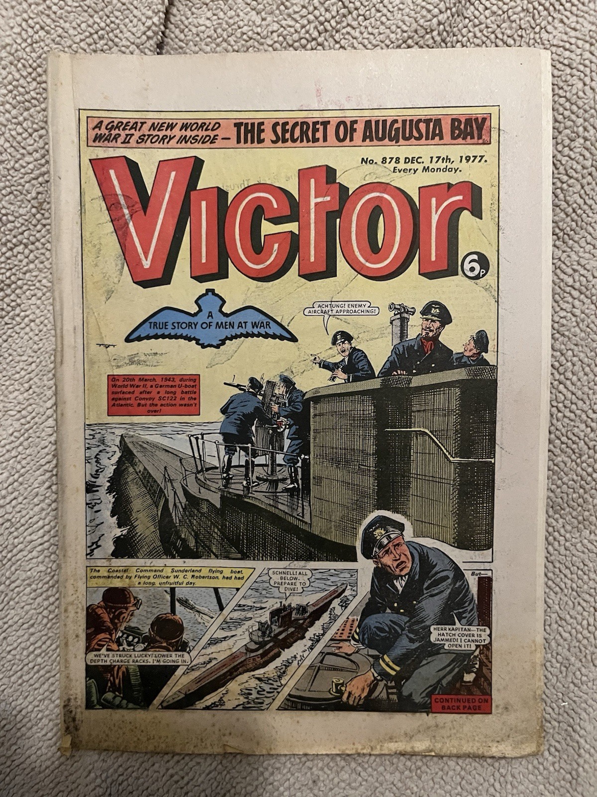 Victor Comic No# 878 December 17th 1977 FN