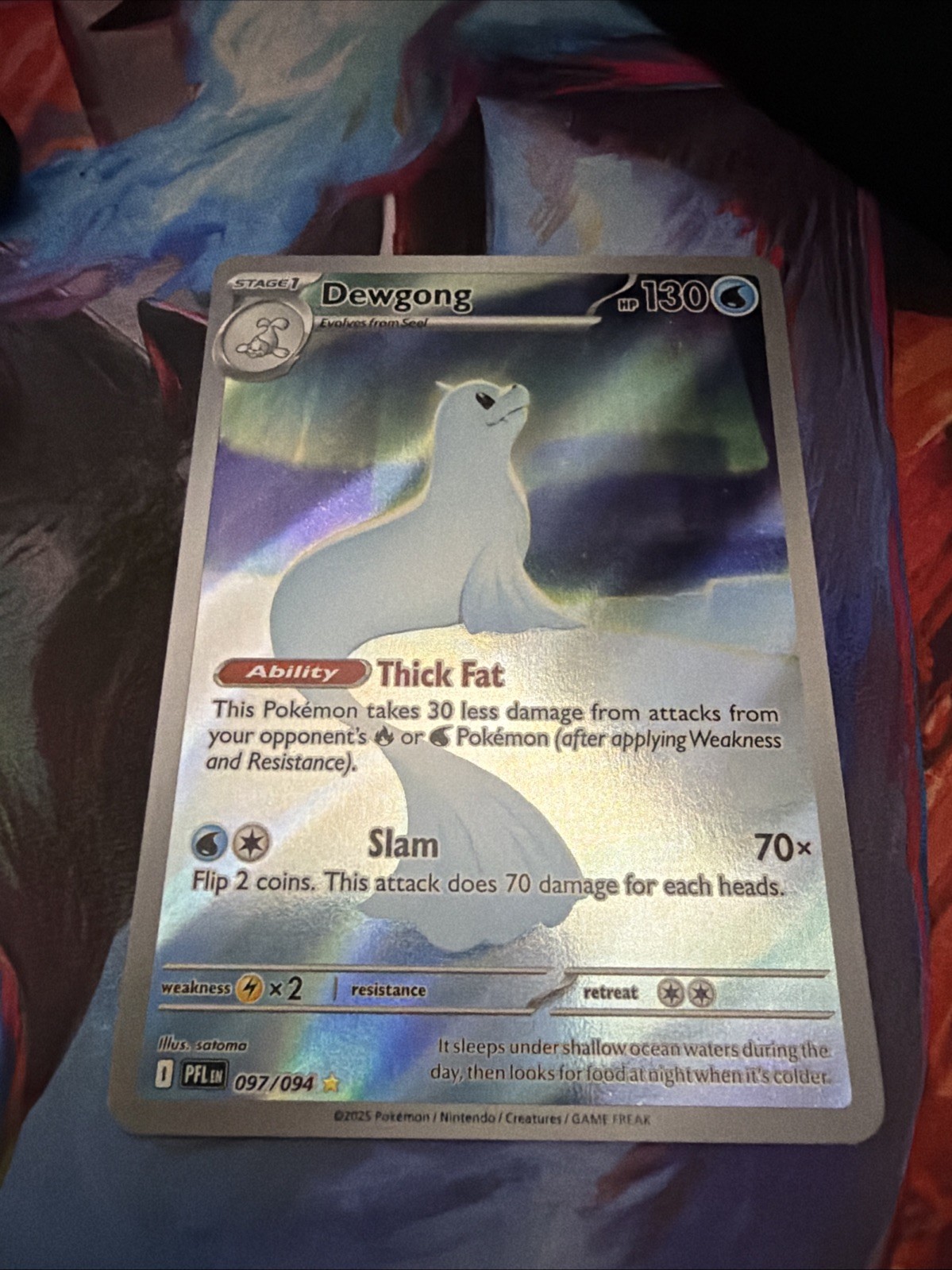 Dewgong 097/094 Me02: Fiamme Fantastiche Holo