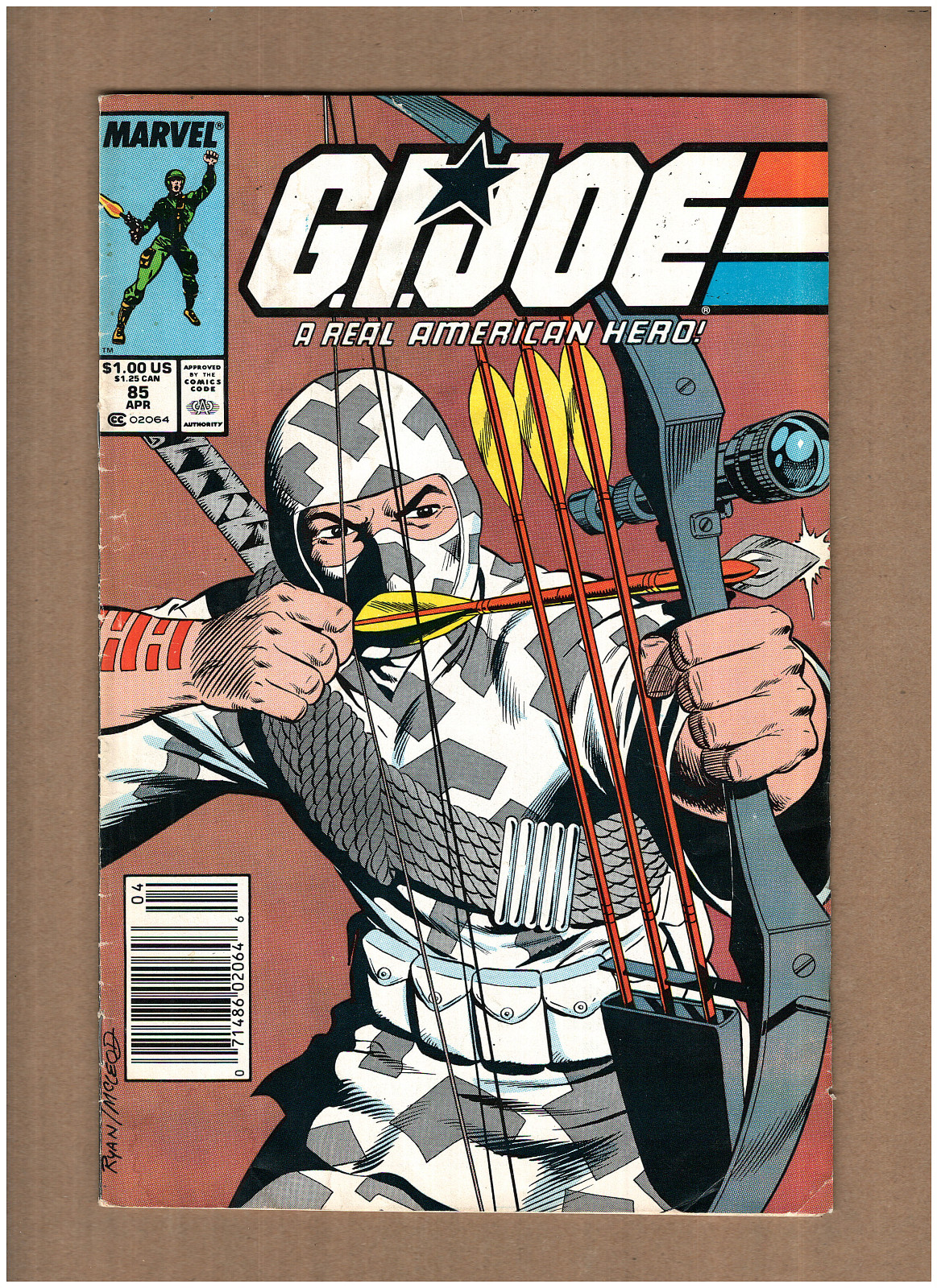 G.I. Joe Un Vero Eroe Americano #85 EDICOLA Marvel 1989 STORM SHADOW VG- 3.5