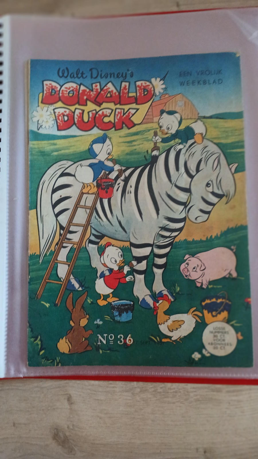 Donald Duck weekblad N° 36 1956 Walt Disney No Mickey BON ETAT