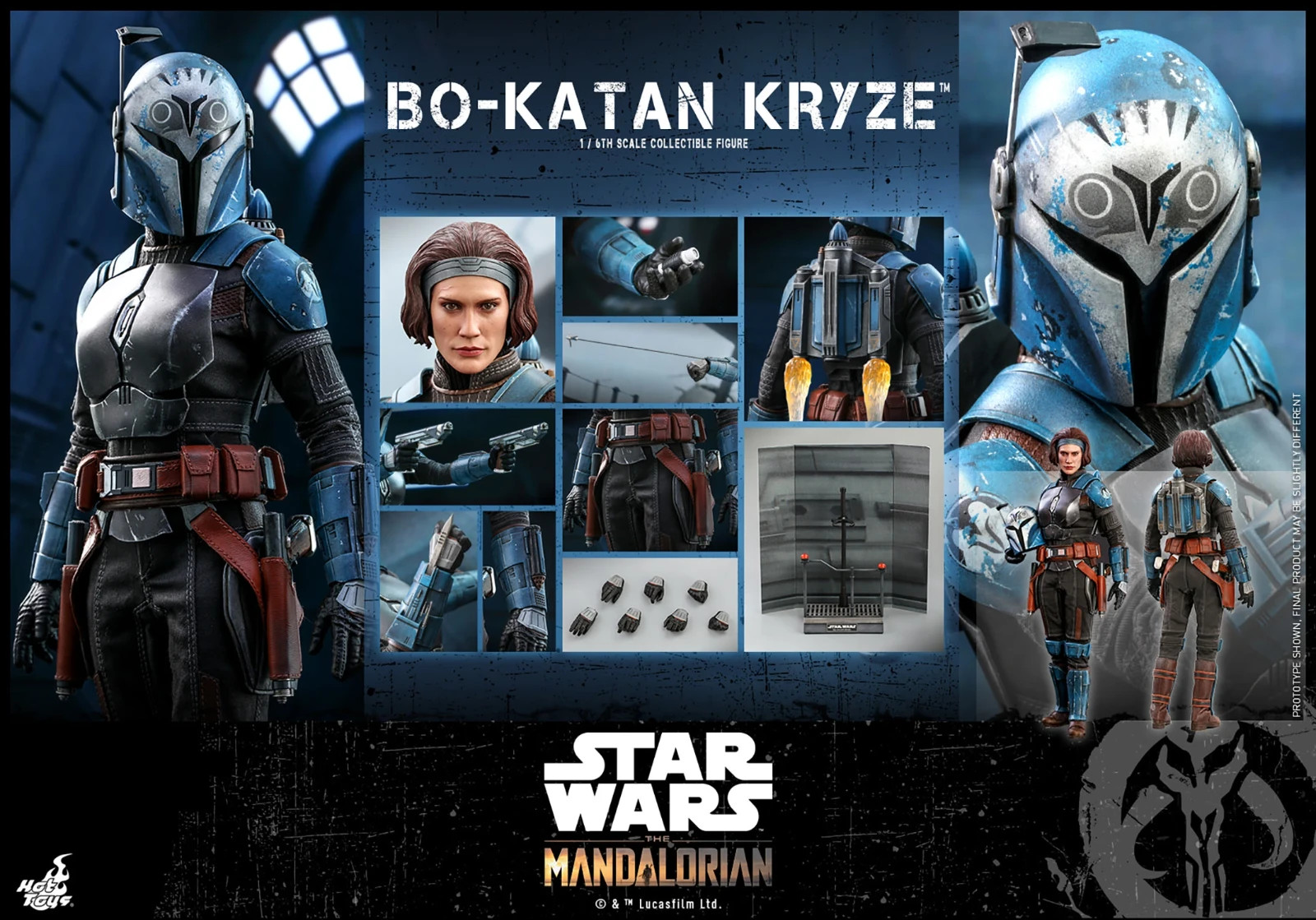 Hot Toys Star Wars Modellino Bo-Katan Kryze TMS035 The Mandalorian scala 1:6