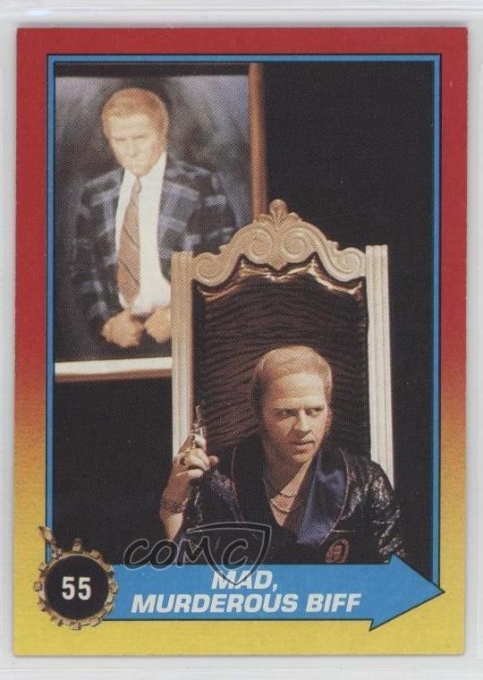 1989 Topps Back to the Future Part II Mad Murderous Biff #55 0jk3