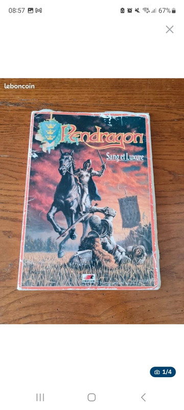 Pendragon sang et luxure jeu de rôle