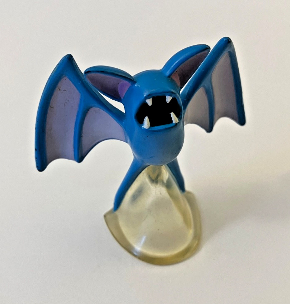 Pokemon ZUBAT 2" Mini Figure CGTSJ Nintendo Giocattolo Vintage TOMY - Raro!