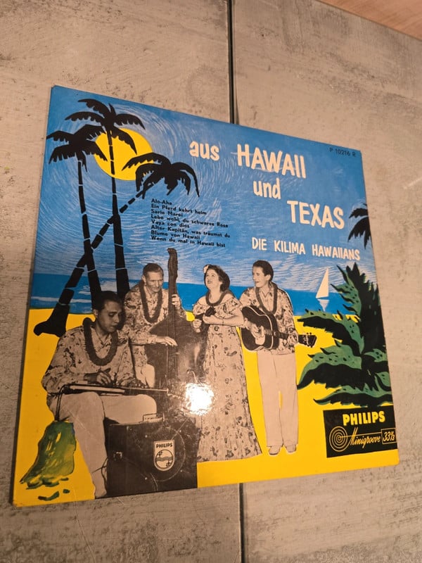 Aus hawaii und texas die klima hawaiians vinyl Schallplatte selten Sammlung