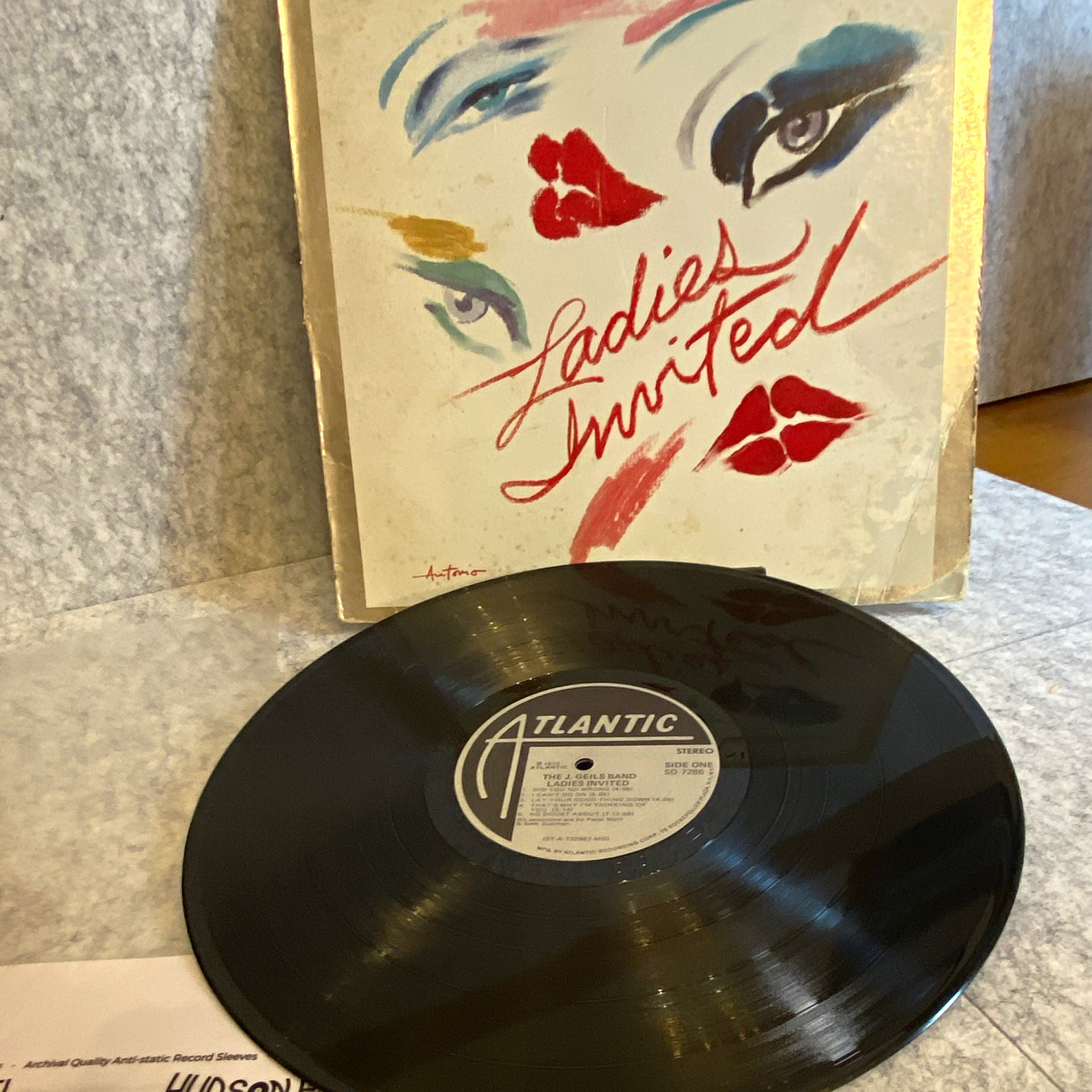 The J. Geils Band Ladies Invited Atlantic SD 7286 12" Vinyl LP 33RPM Stereo