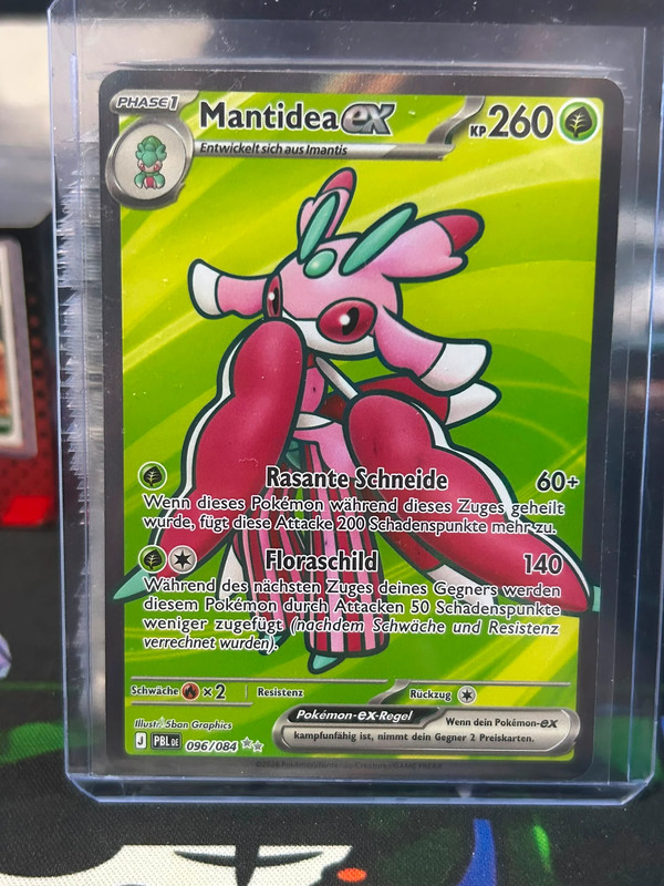 Pokemon Dunkelnacht-Mantidea ex (PBL 096) DE.