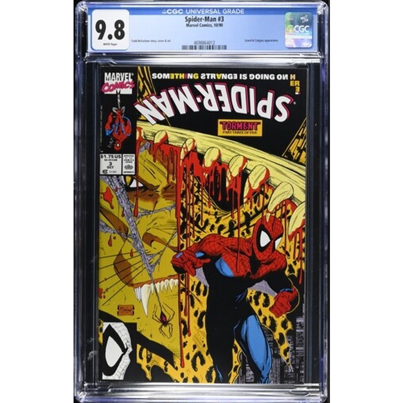 Spider-Man # 3 CGC 9.8 Marvel McFarlane 1990 Lucertola 864012