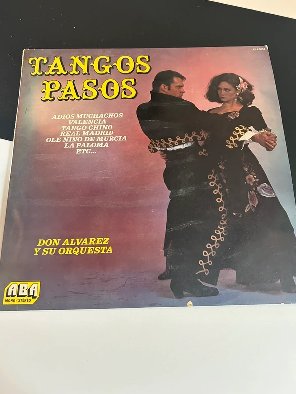 Disque Vinyle 33T - Tangos Pasos - Don Alvarez Y Su Orquesta - Label ABA