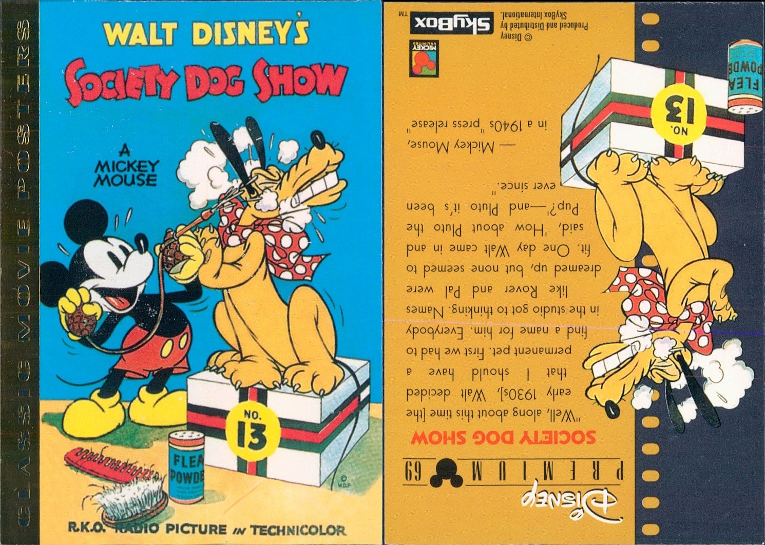 R@R@ ORIGINAL CARD U.S.A.  N. 69* WALT DISNEY-PREMIUM* - N.106- NEW,PERFECT
