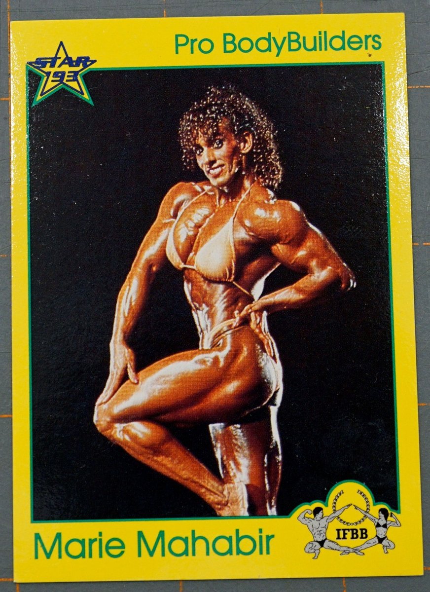 Scheda da collezione Pro Body Builders © 1993 Star Int’l © 1993 I.F.B.B MARIE MAHABIR