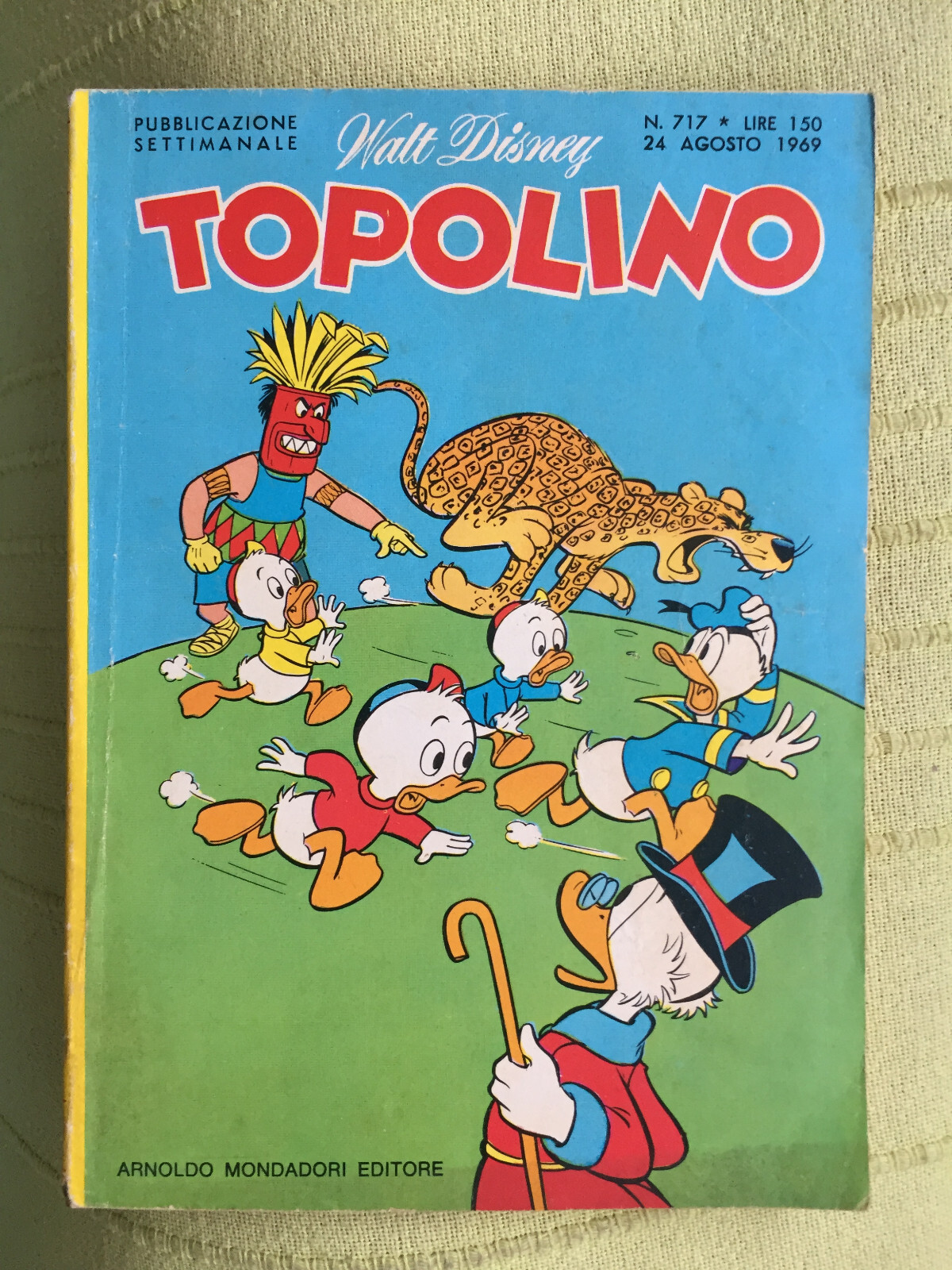 TOPOLINO N° 717 - 24 AGOSTO 1969,  CON I BOLLINI. MONDADORI. OTTIMO!