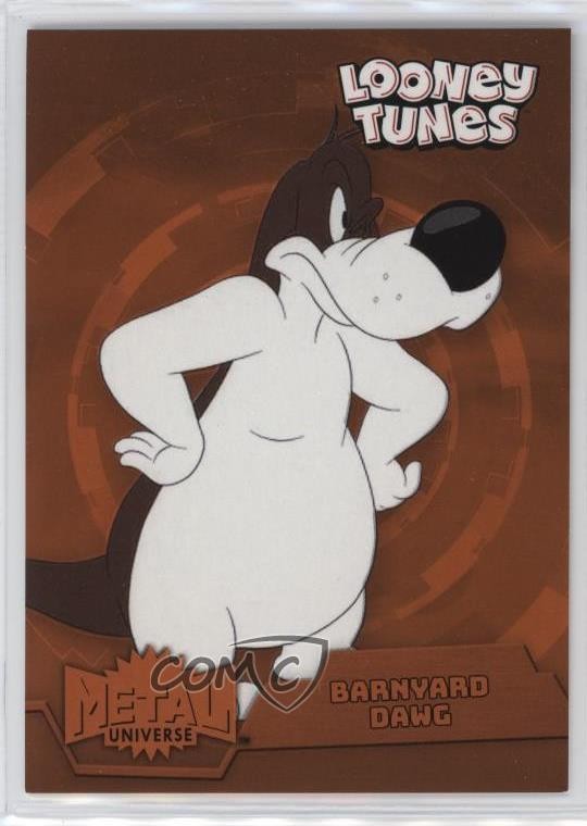 2024 Fleer Retro Looney Tunes Metal Universe arancione FX/200 Barnyard Dawg 18on