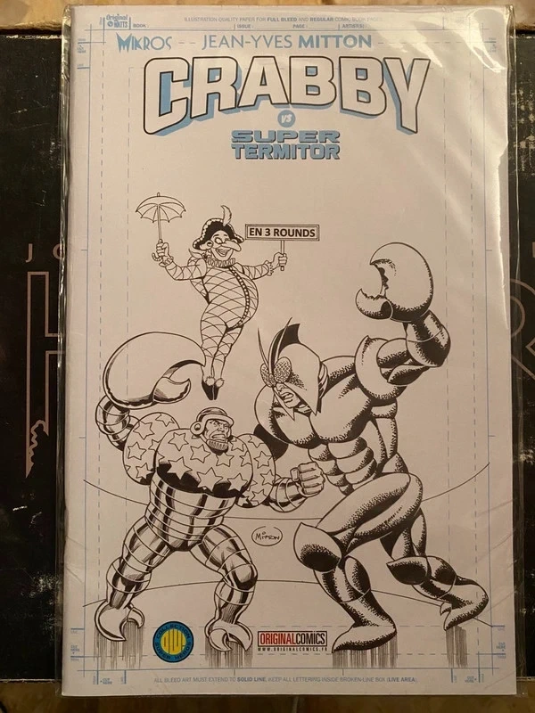 🇫🇷Mikros par Jean-Yves Mitton: Crabby vs super-Termitor (cover exclusive original comics)