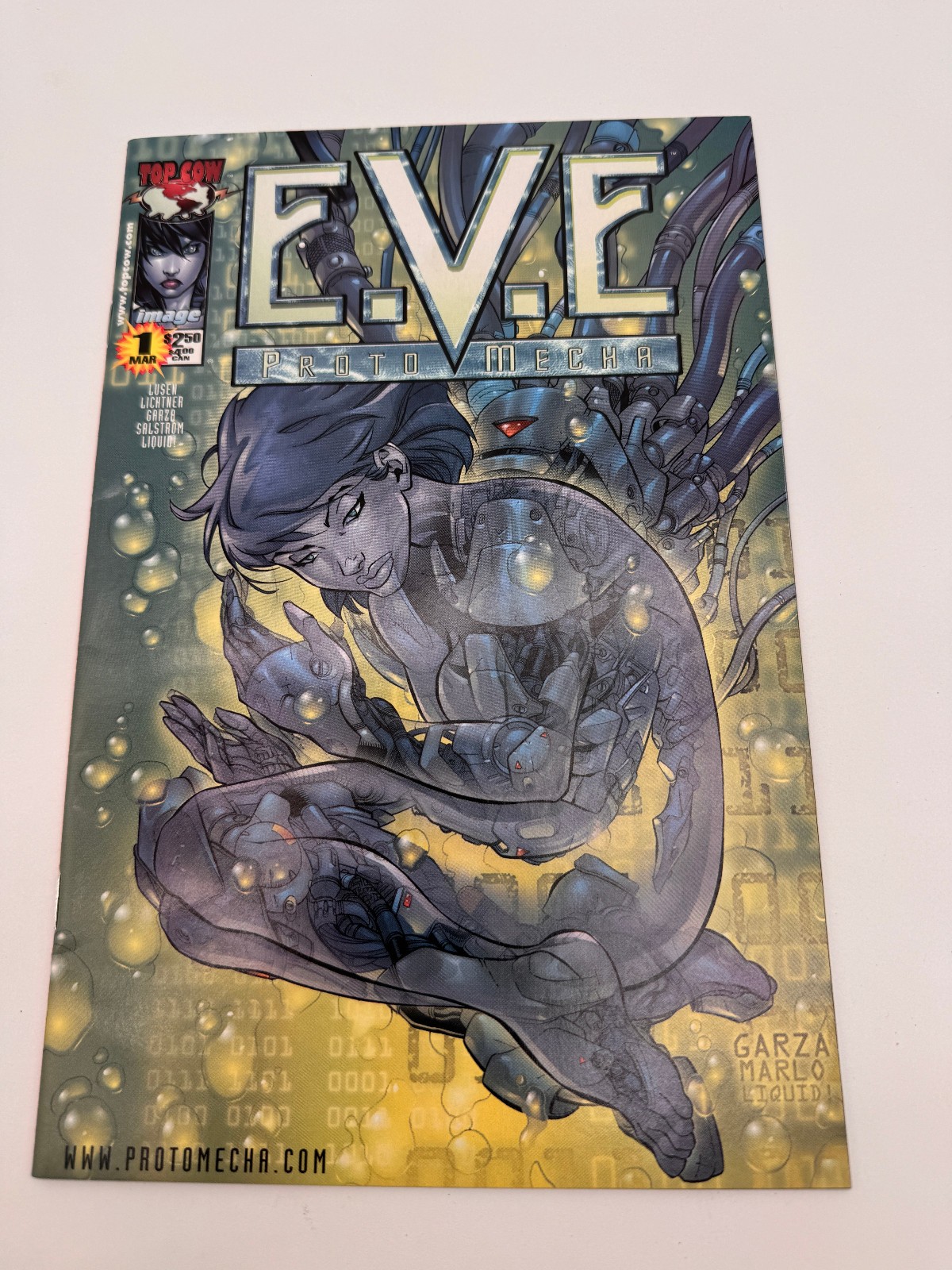 Eve Proto Mecha #1B Top Cow/Image Comics 2000 Kaleb Salstrom Cover Aron Lusen