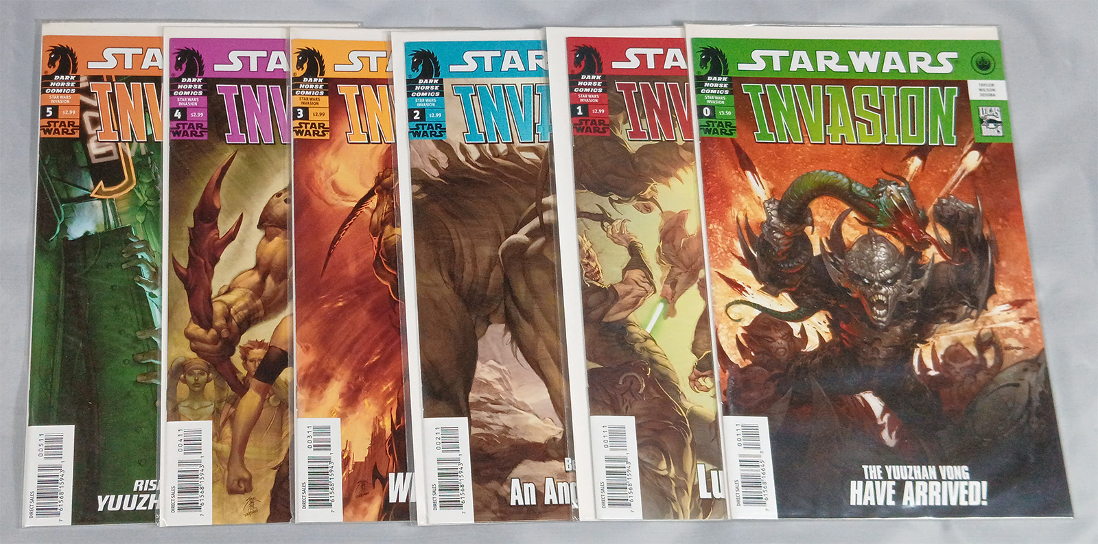 Star Wars Invasion Full Run Issues 0–5 Dark Horse VF/NM Unread Lot